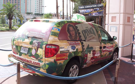 Spinach Mobile stantioned off