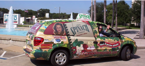 Spinach Mobile outside Fox 13
