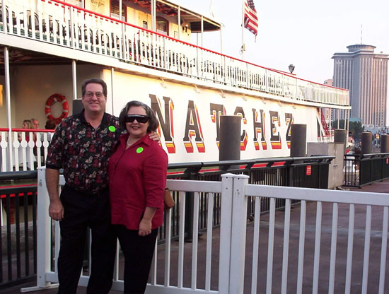 Al & Burgundy at the Steamboat Natchez